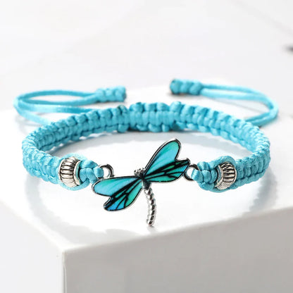 Pulsera de los Sueños de la Libélula Tejida a Mano