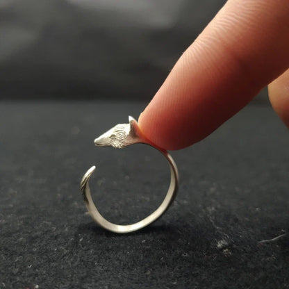 Anillo de Zorra Plateado para Mujeres