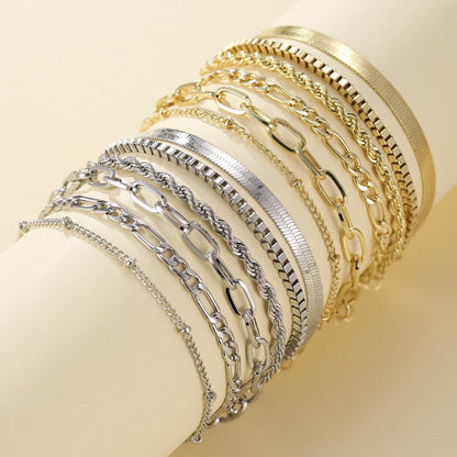 Conjunto de Pulseras de Oro Ellis Renner