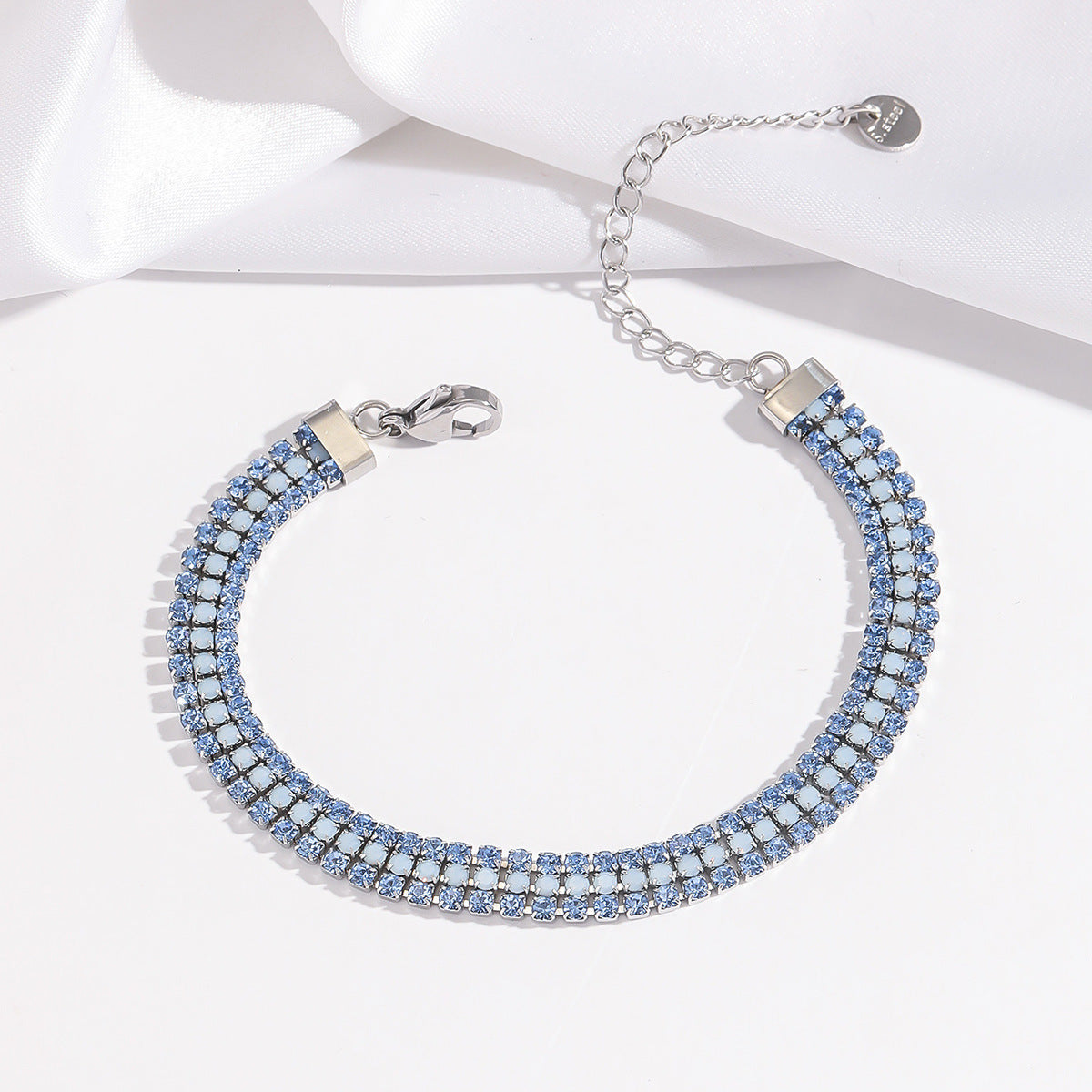 Pulsera Brillo Signature | Oro Blanco