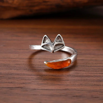 Anillo Vintage del Espíritu del Zorro