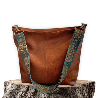 Clara™ | Bolso de hombro de cuero vintage
