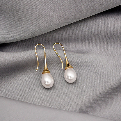 Pendientes de perlas colgantes