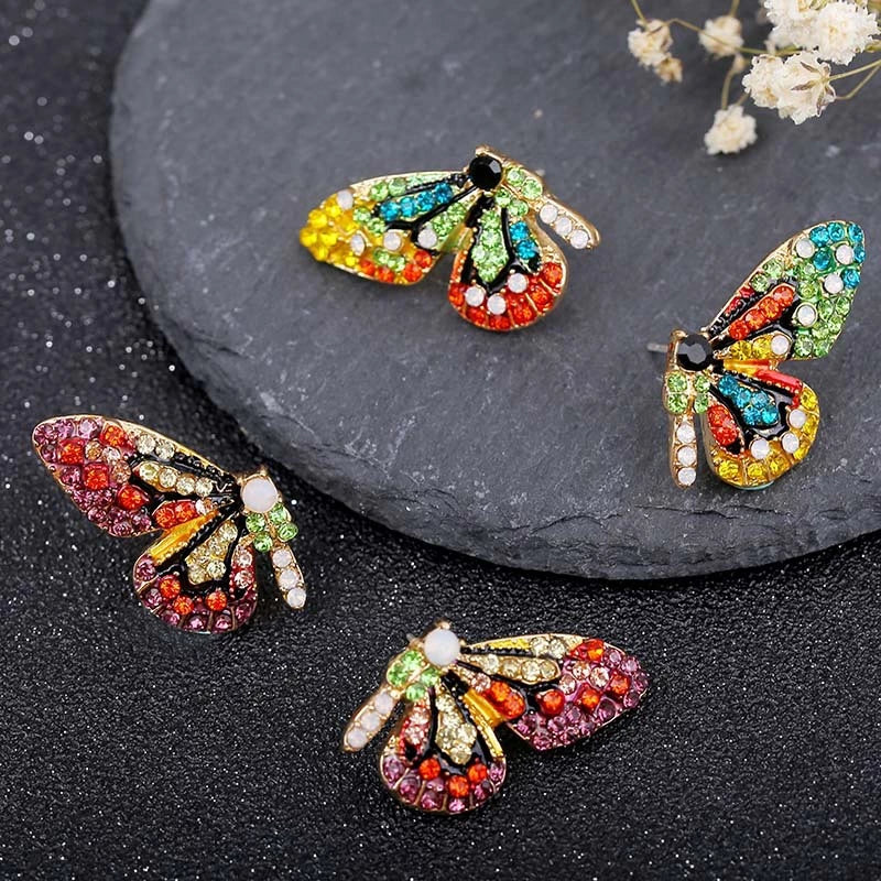 Pendientes Edición Limitada de Mariposa con Incrustación de Circonita