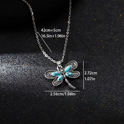 Collar de Plata de los Sueños de la Libélula