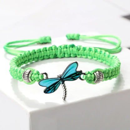 Pulsera de los Sueños de la Libélula Tejida a Mano