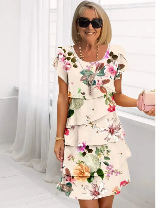 Helena | Vestido con Volantes de Confort Elegante
