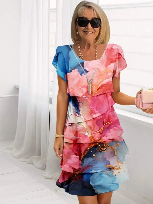 Caroline | Vestido con Volantes de Confort Elegante