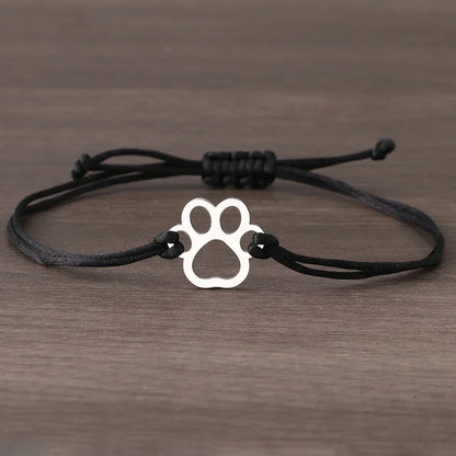 Pulsera de Cordón de Huella de Pata