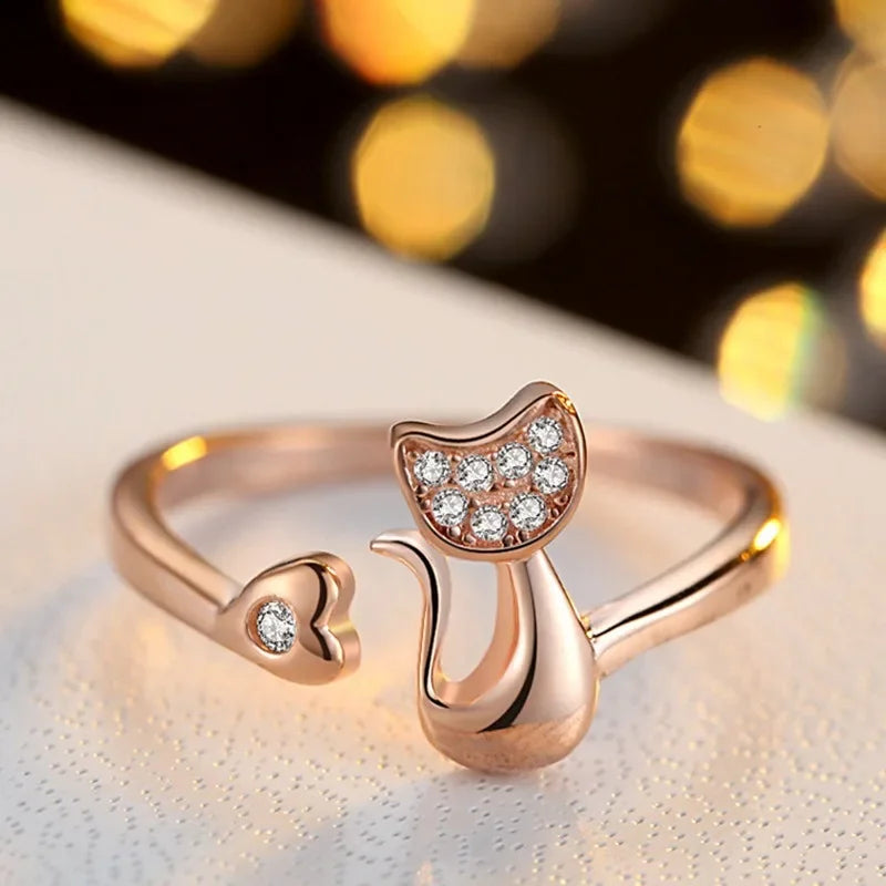 Anillo Abierto de Gato Lindo
