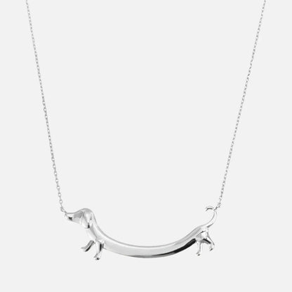Collar de Dachshund en Tonos Dorados