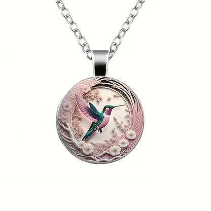 Collar de Colibrí en Cúpula de Cristal