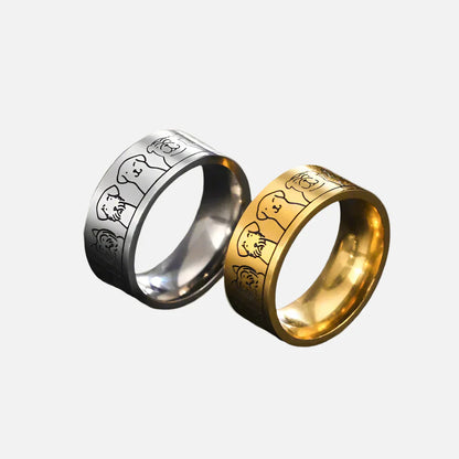 Anillo Ancho de Perro en Acero Inoxidable