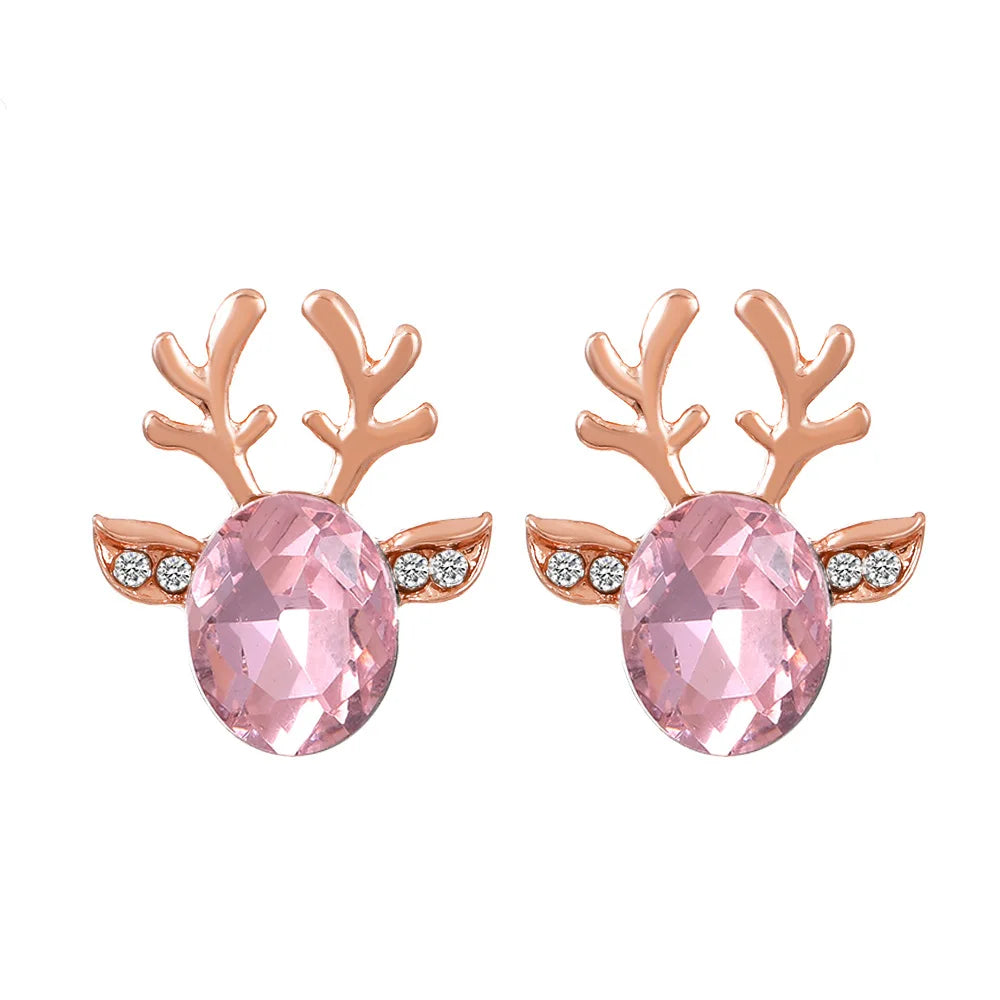 Pendientes de Cristal de Reno Festivos