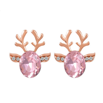 Pendientes de Cristal de Reno Festivos