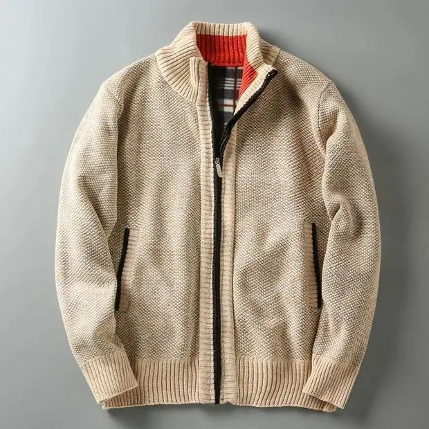 CARDIGÁN DE PUNTO CON CREMALLERA HENLEY | CALIDEZ REFINADA CON UN TOQUE LIMPIO