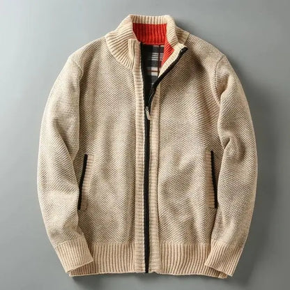 CARDIGÁN DE PUNTO CON CREMALLERA HENLEY | CALIDEZ REFINADA CON UN TOQUE LIMPIO