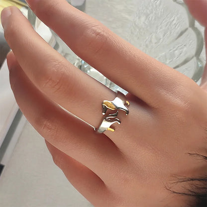 Anillo de Dachshund en Plata de Ley 925