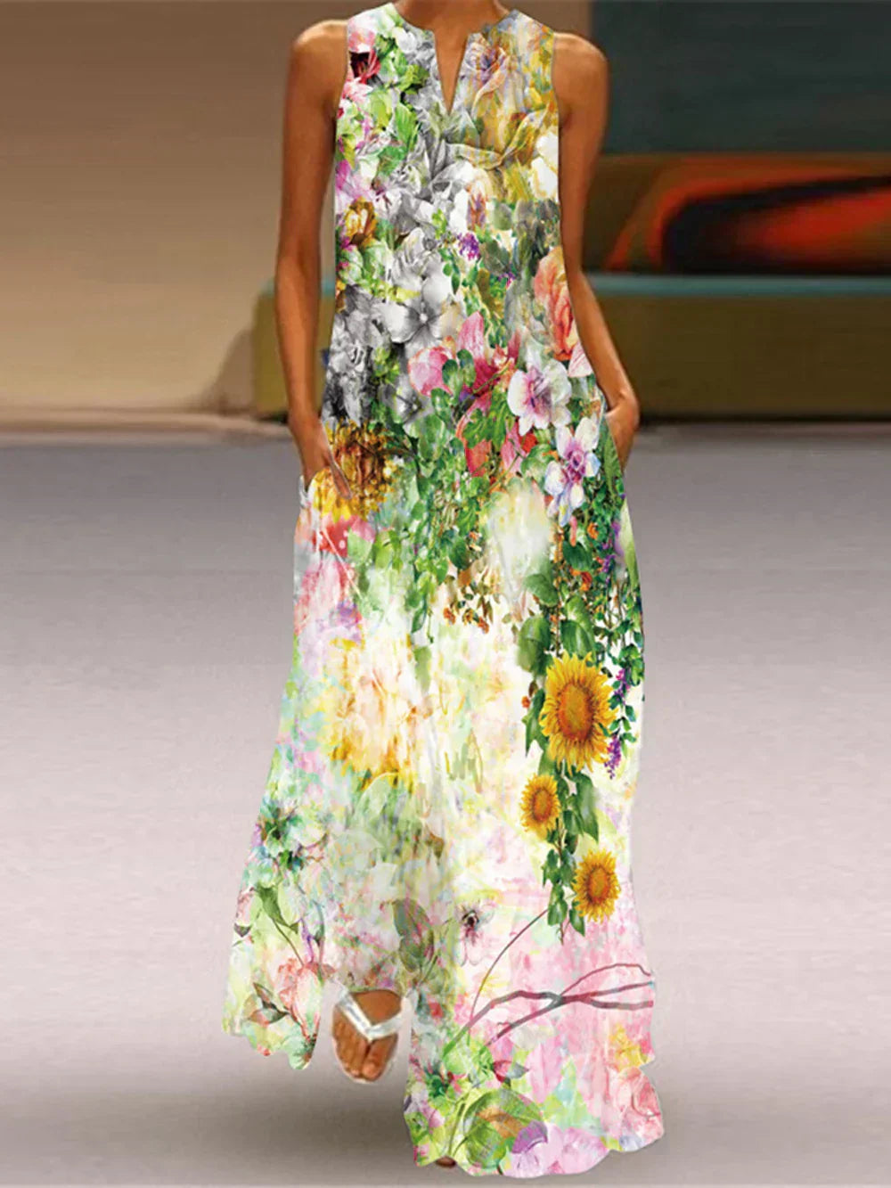 Aurelia™ - Vestido A-Line Butterfly Bloom