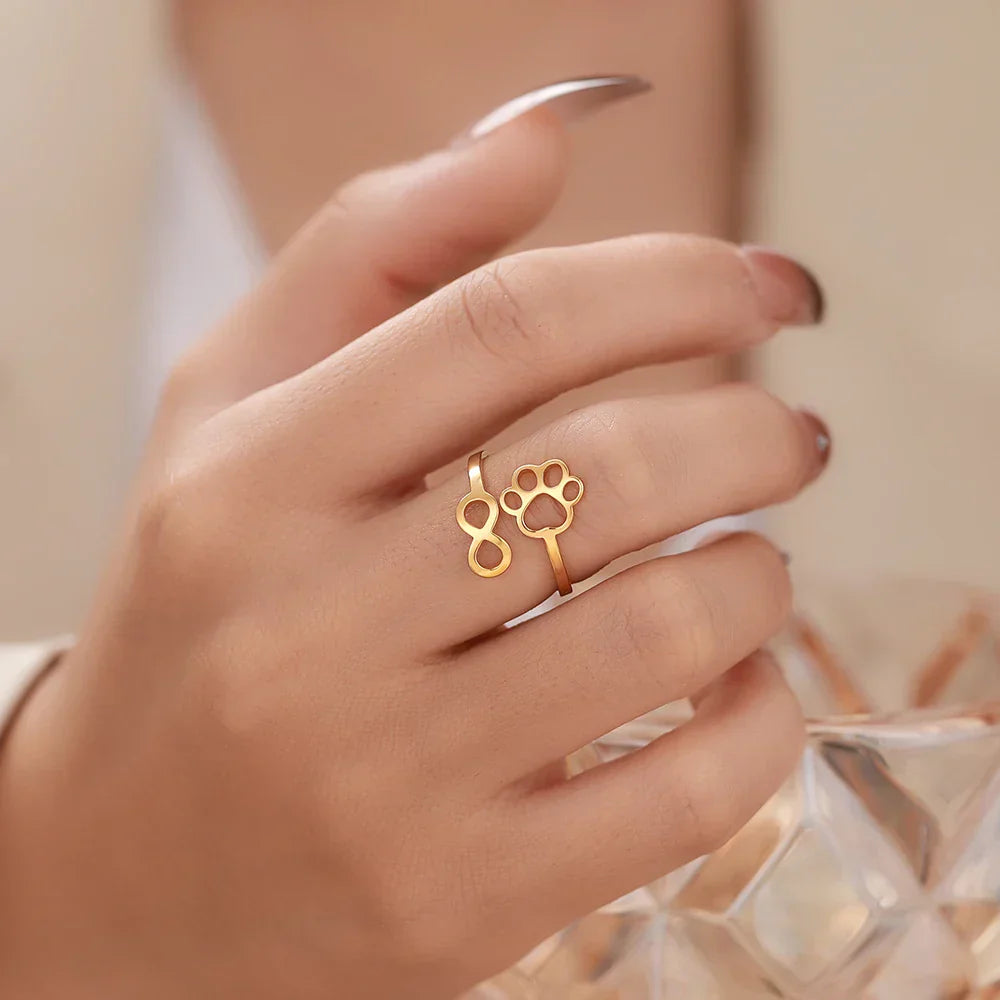 Anillo de Pata con Infinito Ajustable