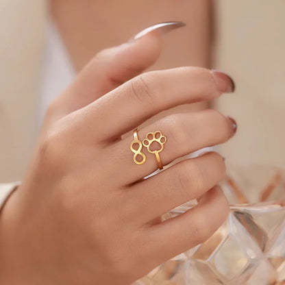 Anillo de Pata con Infinito Ajustable