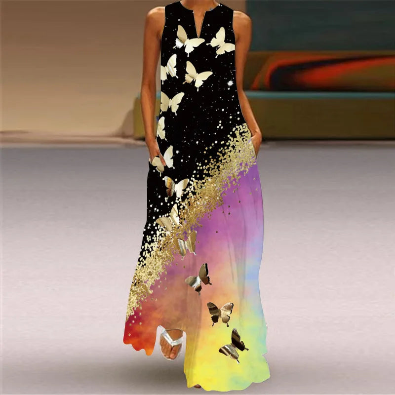 Aurelia™ - Vestido A-Line Butterfly Bloom