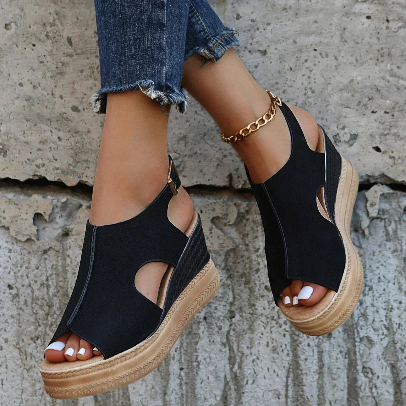Maeve – Sandalias de cuña relajadas