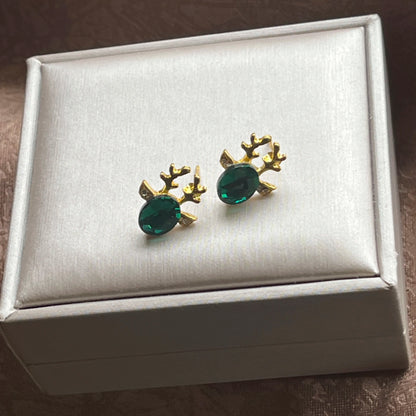 Pendientes de Cristal de Reno Festivos