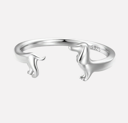 Anillo Enrollable de Dachshund - Por el Amor a Tu Cachorro