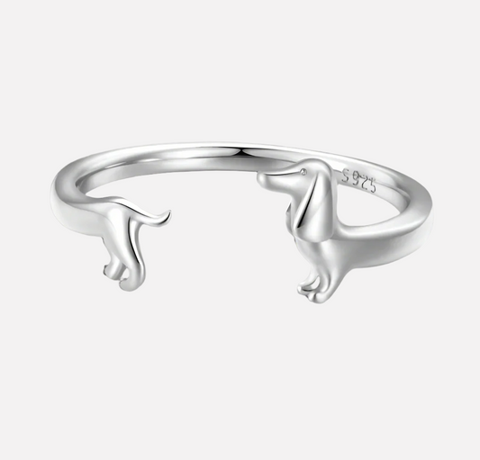 Anillo Enrollable de Dachshund - Por el Amor a Tu Cachorro