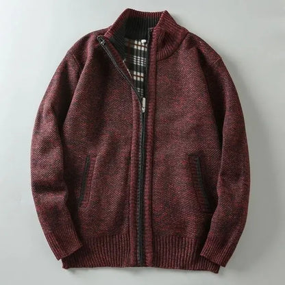 CARDIGÁN DE PUNTO CON CREMALLERA HENLEY | CALIDEZ REFINADA CON UN TOQUE LIMPIO
