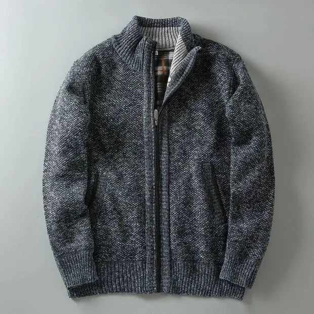 CARDIGÁN DE PUNTO CON CREMALLERA HENLEY | CALIDEZ REFINADA CON UN TOQUE LIMPIO