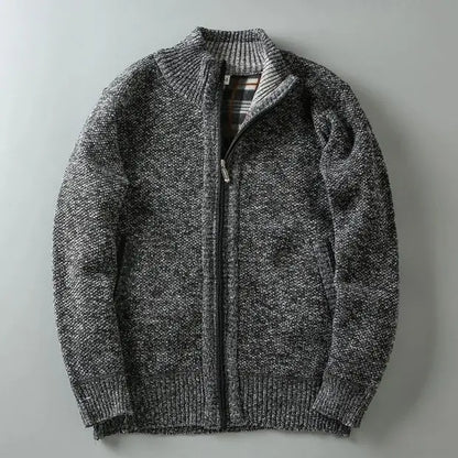 CARDIGÁN DE PUNTO CON CREMALLERA HENLEY | CALIDEZ REFINADA CON UN TOQUE LIMPIO