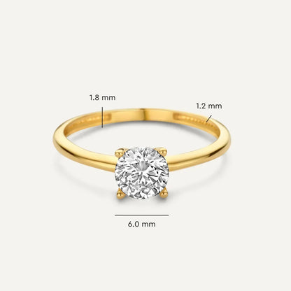 Anillo de gema con banda de oro exclusivo