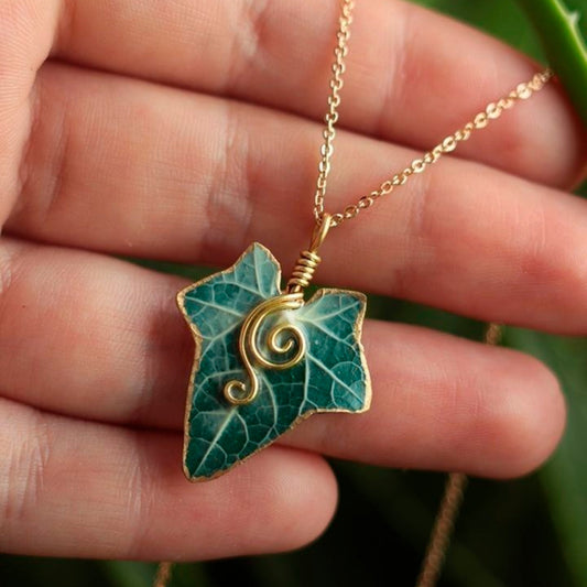 Collar de Hoja Verde Naturaleza