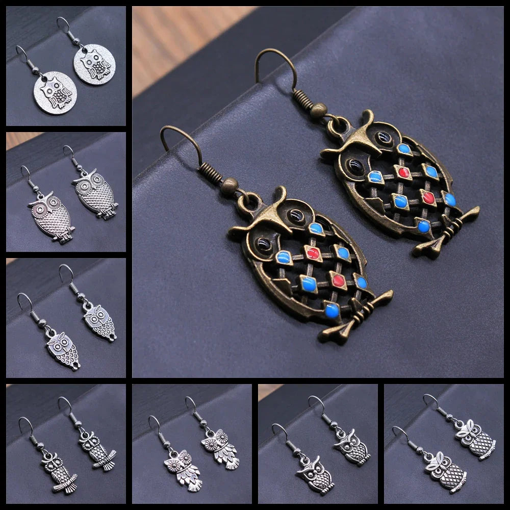Pendientes Bohemios Vintage de Búho