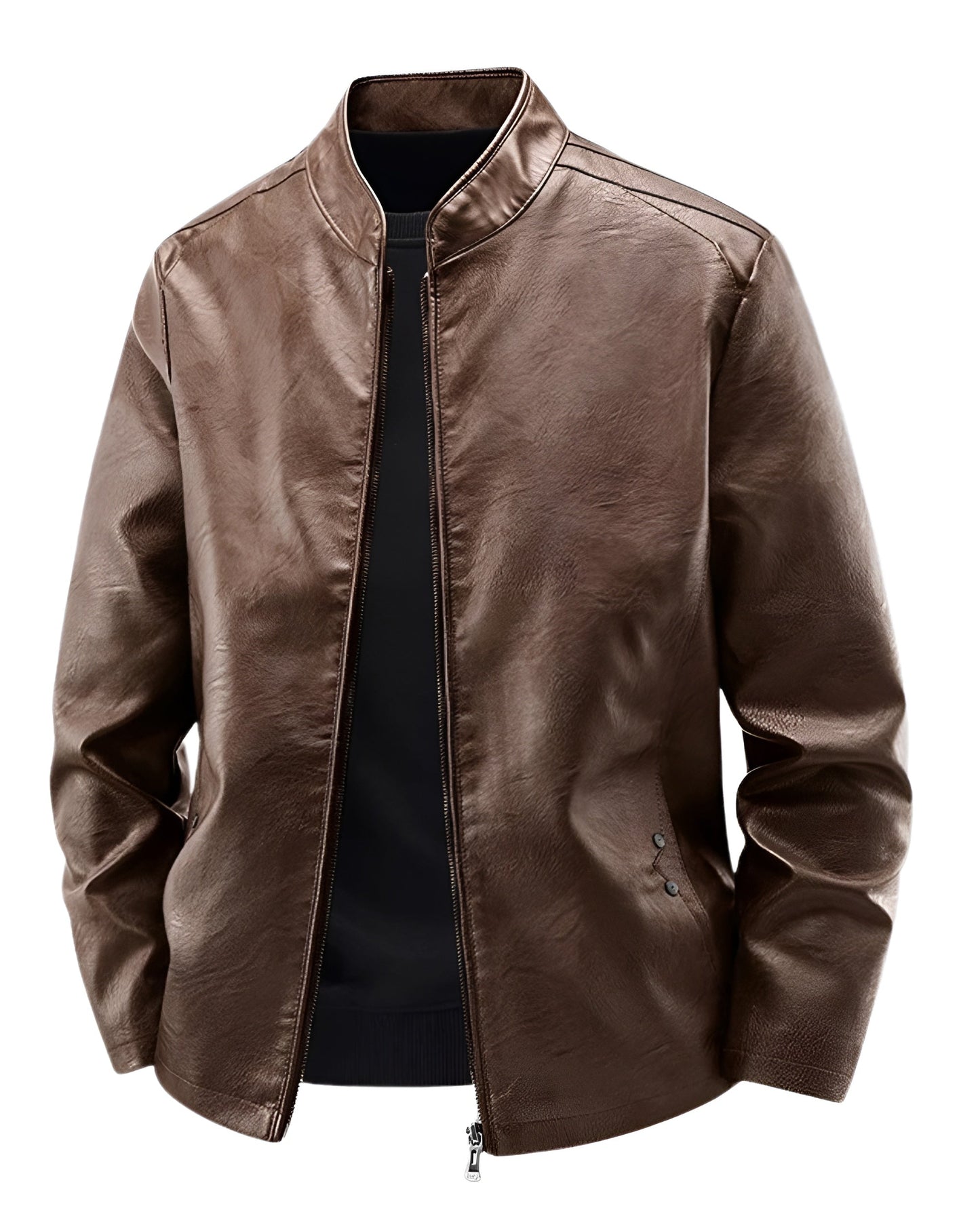 Maxime™ | Chaqueta de Cuero Biker