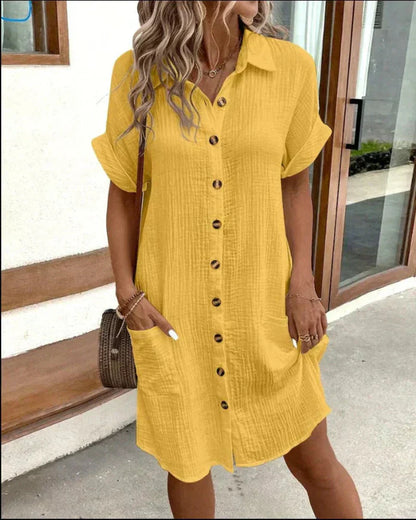 Aria - Vestido Casual Clásico Tipo Polo