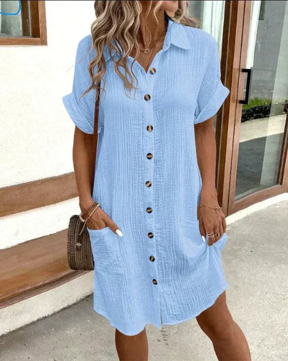 Aria - Vestido Casual Clásico Tipo Polo