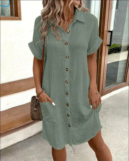 Aria - Vestido Casual Clásico Tipo Polo