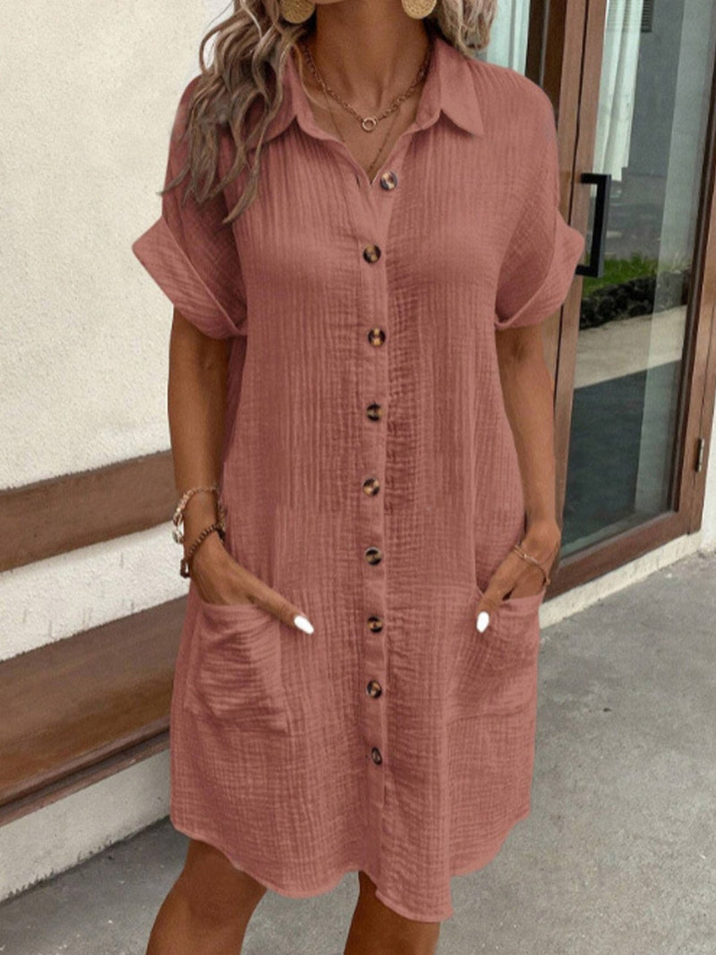 Aria - Vestido Casual Clásico Tipo Polo