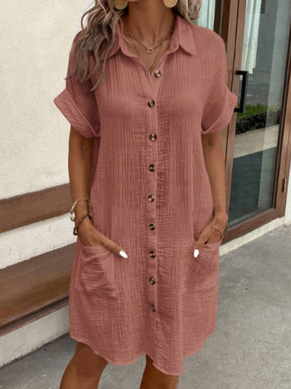 Aria - Vestido Casual Clásico Tipo Polo