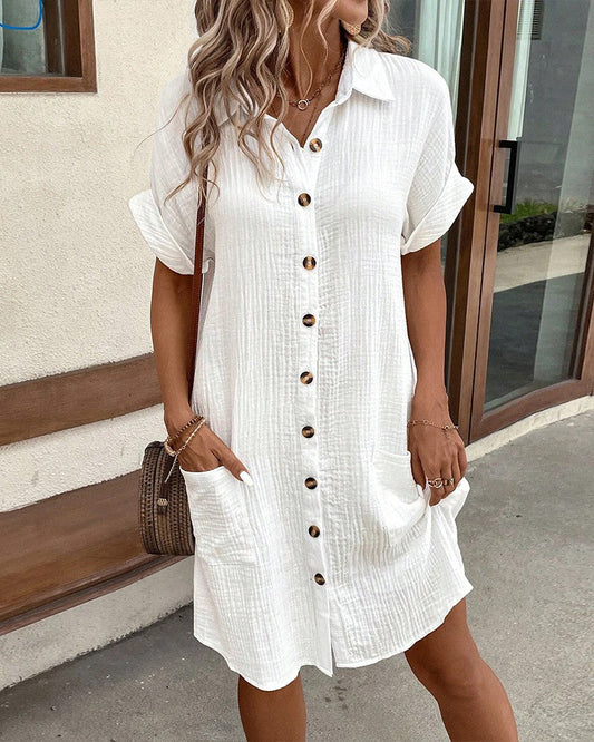 Aria - Vestido Casual Clásico Tipo Polo