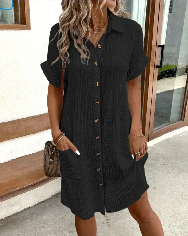 Aria - Vestido Casual Clásico Tipo Polo