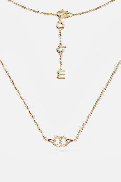 Collar Isla Marina | Oro Blanco