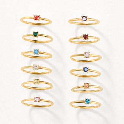 Anillos de Piedra de Nacimiento Únicos