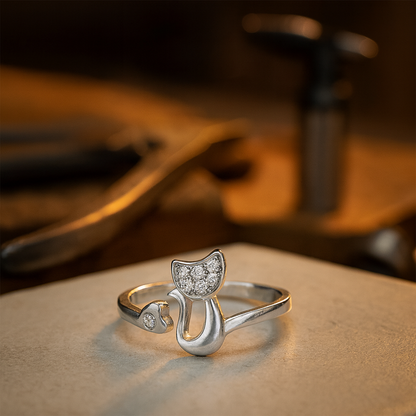 Anillo Abierto de Gato Lindo