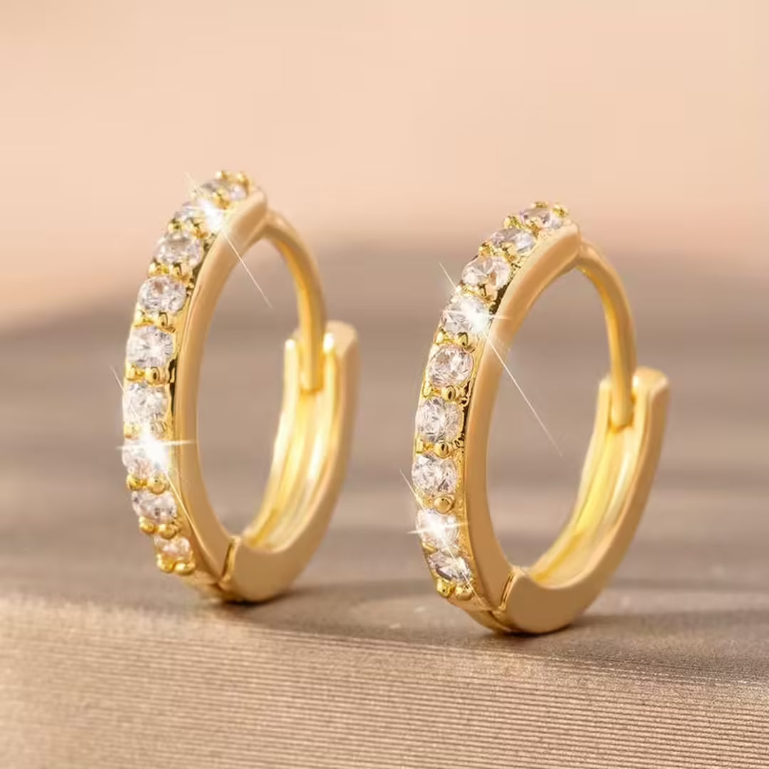 Aros Mini Dorados Atemporales