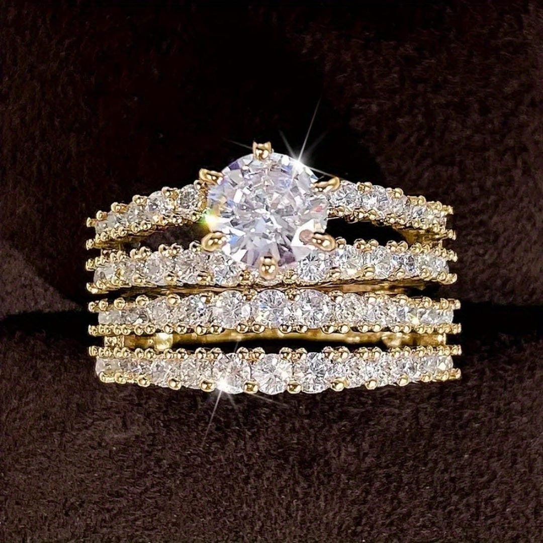 Conjunto de Anillos Halo Radiantes