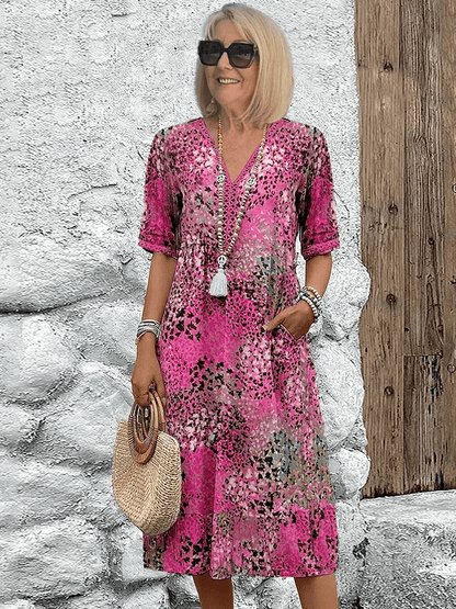 Elaisa | Vestido Midi Floral Elegante